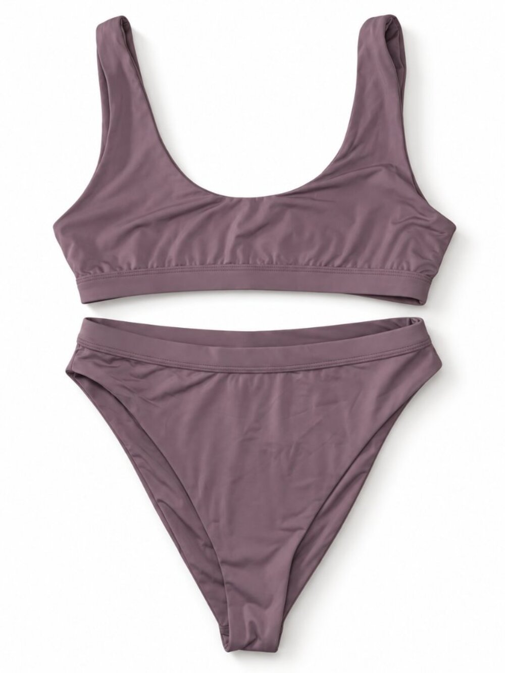 Dippin’ Daisy’s Mauve High-Waisted Bikini Set Size S